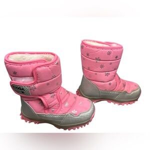 Girls Pink Swnowboots
